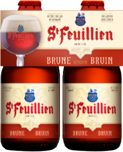 St. Feuillien Bruin 4pack met flesjes van 33cl St. Feuillien Bruin 4pack met flesjes van 33cl